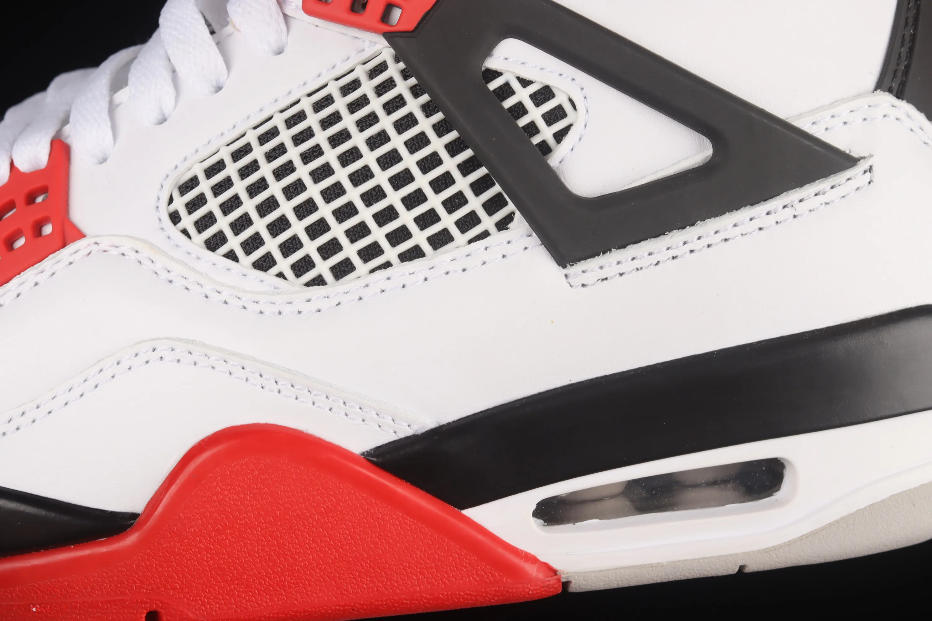 All categories Air Jordan Jordan series basketball shoes Air Jordan 4 foreign trade version Air Jordan 4 Retro "Fire Red" AJ4 Joe 4 white red flame red basketball shoes DC7770-160